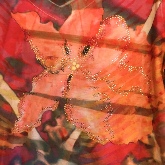 Christopher Banks embellished tie dye top. XL - Picture 3 of 4